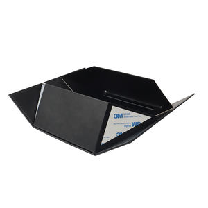 कस्टम डीलक्स काले चुंबकीय क्लैमशेल सील कठोर बक्से तह जूते उपहार बॉक्स के लिए कार्डबोर्ड - Product Image 4