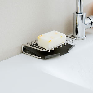Porte-savon en acier inoxydable avec design incliné, séchage rapide, pour salle de bain et cuisine, ventilé et anti-moisissure - Product Image 1