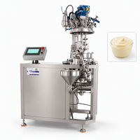 Homogénéisateur sous vide de laboratoire 15L SUS304 de qualité alimentaire, machine automatique d'émulsification pour mayonnaise et vinaigrettes, petit moteur de fabrication de sauces