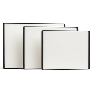 Ensemble de 3 planches à découper en plastique de qualité alimentaire passe au lave-vaisselle avec poignée pour la cuisson des aliments, de la viande et des fruits, de la cuisine et du camping - Product Image 5