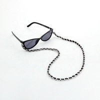 Chaîne de lunettes de marque MEIJIN pleine de design avec gel de silice et métal, couleur et logo personnalisables