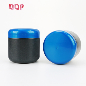 ภาชนะพลาสติก HDPE สีดำ ขนาด 500 ซีซี 600 ซีซี 750 ซีซี ฝาเกลียวสีน้ำเงิน สำหรับบรรจุภัณฑ์อาหารเสริม สครับขัดผิว นมผง รับทำโลโก้ตามสั่ง ขายส่ง - Product Image 2