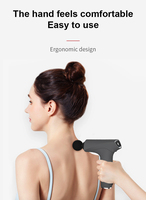 Draagbare Spierpistool Massageapparaat Koolstofvezel Percussie Massage Pen Scherm Massagepistool