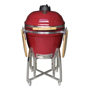 Auplex Kamado 23.5 "야외 바베큐 그릴 주방 숯 그릴 카마도 계란 바베큐 그릴 흡연자