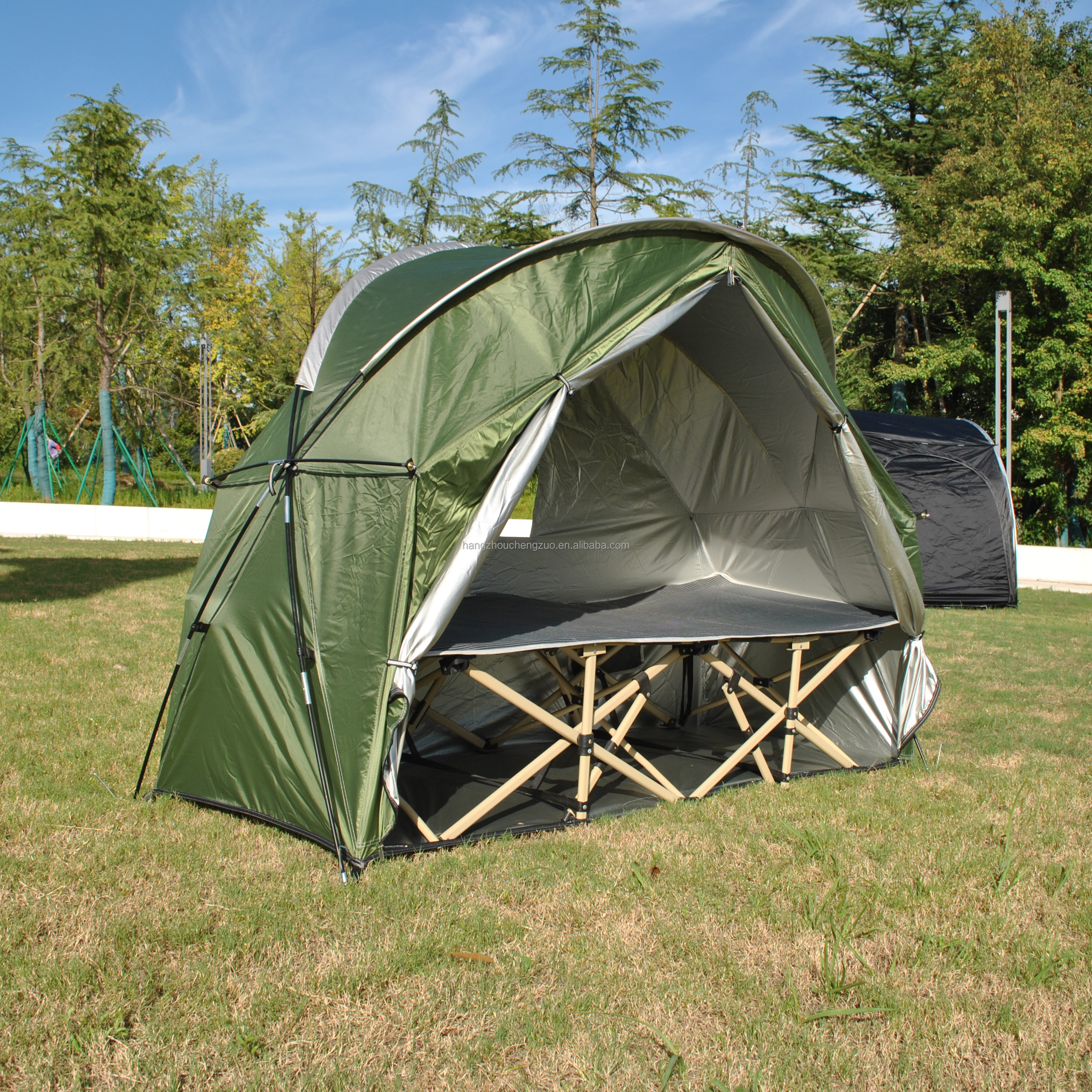 Arctic Lemmings 4-in-1 Elevated Camping Cot Tent For 1 Person