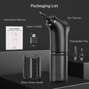 <span class=keywords><strong>Appareil</strong></span> de nettoyage d'<span class=keywords><strong>oreilles</strong></span> portable 250 ml, étanche IP67, 4 pressions, 10 embouts réutilisables <span class=keywords><strong>pour</strong></span> soins personnels des <span class=keywords><strong>oreilles</strong></span> - Product Image 3