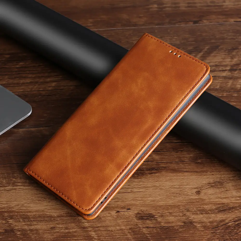 Business retro matte cow grain leather wallet phone case with card slot adjustable stand for iphone 14 15 pro max wallet covers