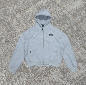 เสื้อฮู้ดซิปถักลายแจ็คการ์ดแบบสั่งทำ OEM ทรงโอเวอร์ไซส์ ระบายอากาศได้ดี สไตล์วินเทจลำลองสำหรับฤดูหนาว เหมาะสำหรับทั้งชายและหญิง - Product Image 4