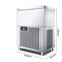 Grande machine à glace cylindrique en acier inoxydable, machine à glace en blocs commerciale, machine à glace en colonne