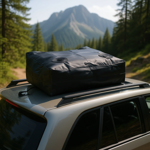 Portaequipajes de Techo Impermeable Negro de 15 Pies Cúbicos con Correas Resistentes, Compatible con Todos los Autos - Product Image 2