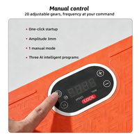 Plateforme vibrante sans fil pour le corps entier avec télécommande, plateforme oscillante ABS pour le remodelage corporel par rythme vertical