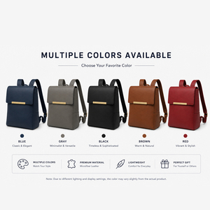 Men PU Leather <b>Backpack</b> Business Laptop <b>Backpack</b> <b>Large</b> Capacity <b>Backpack</b> Minimalist Travel Daypack - Product Image 6