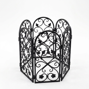 Khang Hung Phat Eco-Friendly Durable Iron Ornamental Fence Panel Elegant Hollow Design Powder Coated Surface for Outdoor - Product Image 1