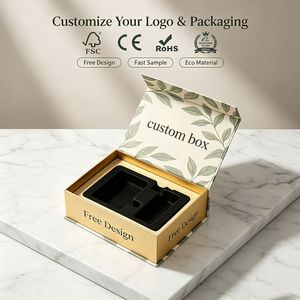 Boîtes d'emballage magnétiques de haute qualité pour cosmétiques et parfums haut de gamme, avec logo personnalisé en gros - Product Image 1