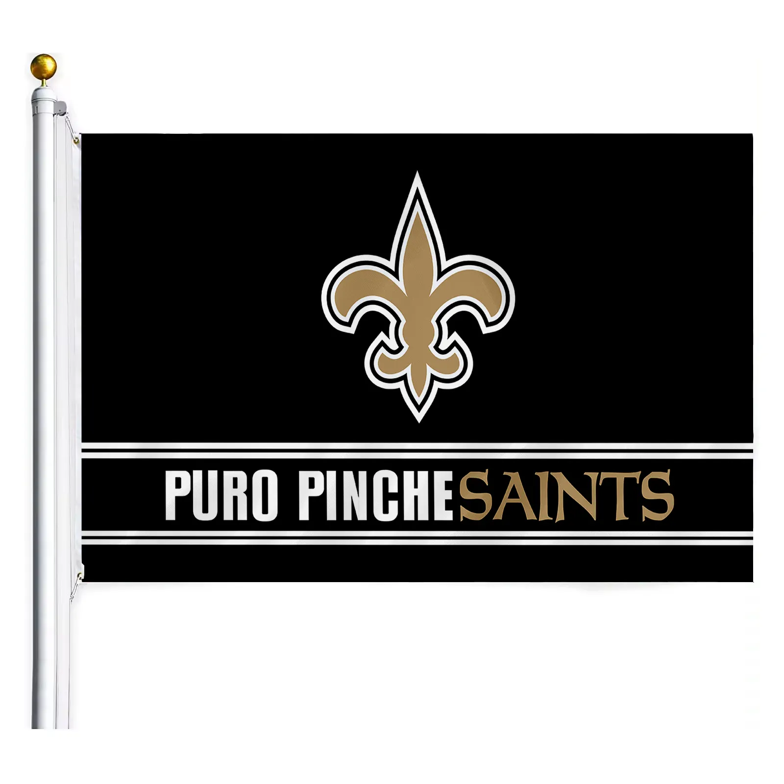 New Orleans Saints yüksek kalite NFL promosyon ürün bayrakları 3x5 ft 100% Polyester özel bayraklar