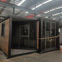 Maison préfabriquée extensible en acier léger de 40 pieds ou 20 pieds, 1, 2, 3, 4 ou 5 chambres, cuisine moderne, mini-maison