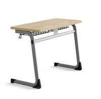 Meubles de classe pour deux élèves avec un design moderne, pupitre et chaises d'école pour enfants