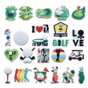 New arrival Golf Ball clog charms Holiday clog Shoe CharmsAdults Shoe Charms Wholesale For Clog