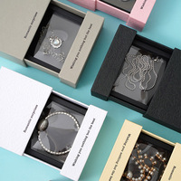 Nouvelle boîte d'emballage rectangulaire pour bijoux en carton épais de 2 mm de la marque JY, boîte pour boucles d'oreilles, bagues, colliers