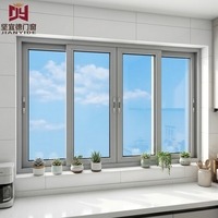 Ventanas Corredizas Horizontales Modernas de PVC/UPVC con Doble Acristalamiento y Cortina Colgante para Sala de Estar, Dormitorio o Escuela