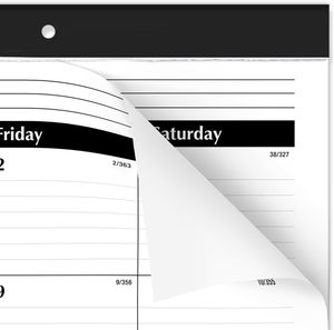 Calendrier de bureau 2026, mensuel, format bloc de bureau, 21-3/4" x 17", <span class=keywords><strong>grand</strong></span> format, blocs lignés - Product Image 4