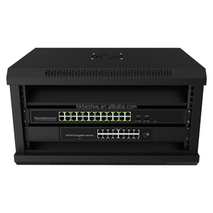 Armoire de réseau optique fixée au mur de la fibre 6U pour la gestion de support de serveur de centre de données - Product Image 4