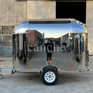 Chariot de restauration personnalisé pour hot-dogs et frites, camion de restauration rapide mobile extérieur à vendre - Product Image 5