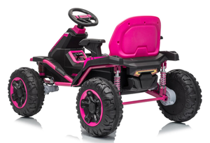 سيارة أطفال كهربائية جديدة قوية 36 فولت بمحركين 300 واط مع مقعد قابل للتعديل للأطفال من 2 إلى 4 سنوات، مصنوعة من البلاستيك مع إضاءة وسرعة تتراوح بين 5-7 كم/ساعة - Product Image 4