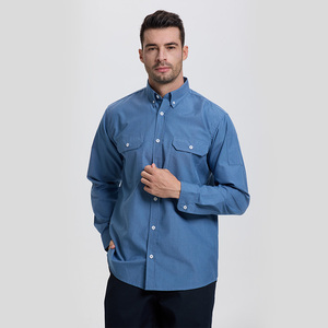 Fábrica NFPA 2112 Algodón Transpirable Ropa DE TRABAJO FR Algodón Construcción FR Camisas DE TRABAJO resistentes al fuego - Product Image 1