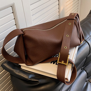 Bolso cruzado <span class=keywords><strong>de</strong></span> PU texturizado <span class=keywords><strong>de</strong></span> alta gama para <span class=keywords><strong>mujer</strong></span>, gran capacidad, nuevo estilo <span class=keywords><strong>2022</strong></span>, diseño <span class=keywords><strong>de</strong></span> nicho moderno, minimalismo urbano - Product Image 4