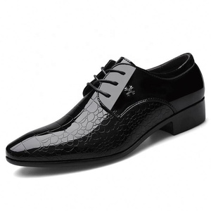 Chaussures XuanWu pour hommes, nouveau style, à enfiler, légères, patchwork, grandes tailles, pour printemps, automne, hiver, affaires, formelles, mariage, en PU - Product Image 6