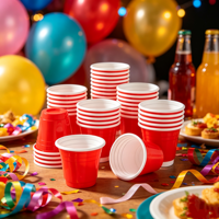 Gelas Shot Mini PS Sekali Pakai 2oz, Terstruktur, Tahan Lama, Dapat Dicetak Logo Kustom Untuk Pesta & Bar, Pesanan Grosir Didukung