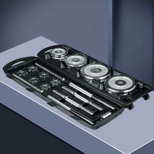 Attrezzatura da <span class=keywords><strong>palestra</strong></span> <span class=keywords><strong>per</strong></span> la casa su misura <span class=keywords><strong>per</strong></span> manubri in ghisa cromata piastre bilanciere con manubrio regolabile <span class=keywords><strong>pesi</strong></span> Set 40kg 50kg acquista Online - Product Image 2