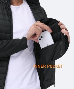 Chaqueta Acolchada Ultraligera para Hombre, Chaqueta de Invierno Personalizada con Cuello Alto, Logotipo Frontal, Impermeable, Directo de Fábrica - Product Image 3