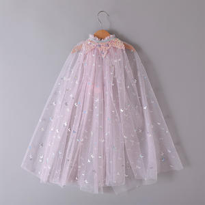2022 New Arrival <b>Sequins</b> Baby Girl Cosplay Cloak Kids Girls Princess Tulle Cape for Halloween Christmas Holiday - Product Image 5