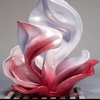 Sculpture de fleur géante en résine personnalisée, grande statue florale de magnolia pour jardin, hall d'hôtel et décoration paysagère commerciale