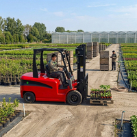 Chariot élévateur électrique personnalisé de 3,5 tonnes, prix d'usine, chariot élévateur robuste avec pneus tout-terrain pour l'exploitation minière, OEM