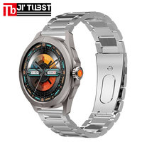 Montre connectée HW5 PRO+ en acier inoxydable, écran AMOLED, 1 Go de RAM, autonomie de 10 jours, musique locale, NFC, suivi du sommeil et de l'activité
