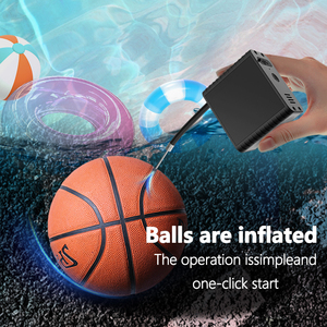 Electric Mini Air Pump Black Portable Fast Inflate for Basketball Tire Single Cylinder <b>Inflatable</b> Pump - Product Image 5