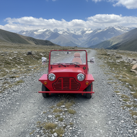 Nouvelle arrivée, voiture électrique Rainbow Moke 4 places, châssis tout aluminium, certifiée EEC/DOT, autonomie de 90 km, vitesse de 70 km/h