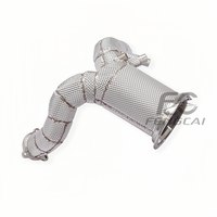 Downpipe Knalpot Berinsulasi High Flow 200 CELL untuk Porsche Cayenne 9YA 3.0T 2019-2024 Pipa Turbo Performa OEM 100% Cocok