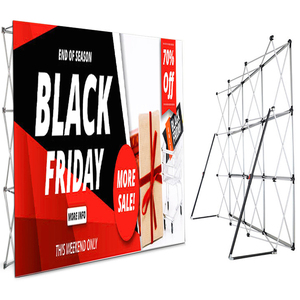 Feamont khuyến mãi xách tay Backdrop vải tùy chỉnh Pop Up Booth 10ft quảng cáo thương mại hiển thị hiển thị đứng triển lãm tường biểu ngữ - Product Image 1