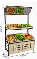Moderne Verse Supermarkt Schappen Fruit En Groente Display Rack Winkel Fruit Frame Opbergrek