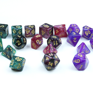 Ensemble de 7 dés polyédriques Galaxy Sparkle, fabrication artisanale haut de gamme personnalisée pour <span class=keywords><strong>les</strong></span> jeux de divertissement, directement de l'usine - Product Image 6