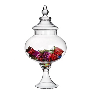 GJ-009 Designed Pyrex Glass Heat-Resistant Premium Apothecary Jars Candy glass jar
