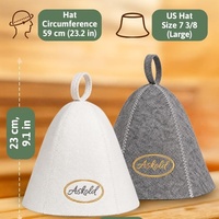 Chapeau de sauna russe en feutre de laine à 5 panneaux, personnalisé, haute qualité, style scandinave, unisexe adulte et enfant, pour SPA et hammam, prix usine