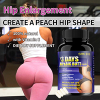 Capsules Premium Personnalisables avec LOGO pour l'Amélioration des Fesses – Pilules pour un Lifting des Hanches et des Fesses en 3 Jours, Croissance et Raffermissement des Fessiers, Capsules pour des Hanches Volumineuses