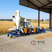 Machine de nettoyage et de calibrage combinée supérieure pour céréales (blé, maïs, riz, soja, sorgho, millet) avec système de tamisage