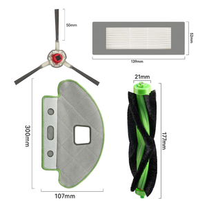 Brosse principale, brosse latérale, filtre HEPA, chiffon de nettoyage, compatible avec les robots aspirateurs I Robots Roombas <span class=keywords><strong>Combo</strong></span> 113 R113840, accessoires pour aspirateur <span class=keywords><strong>robot</strong></span> - Product Image 2