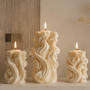 Nouveau design, style européen, moules à bougies en silicone en gros, logo personnalisé, écologiques, sans BPA, aromathérapie, bougies pour la maison - Product Image 5